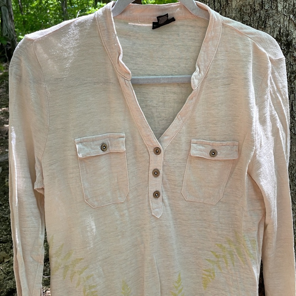 Willi Smith Botically Dyed Linen Tunic - image 3